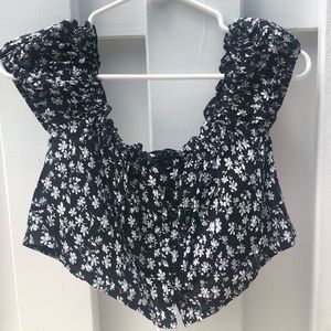 floral crop top